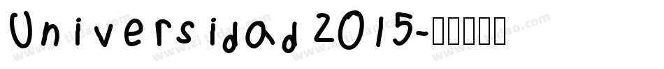 Universidad 2015字体转换